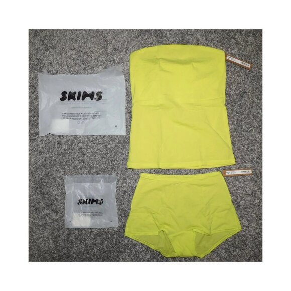SKIMS Other - Skims Fits Everybody Boyshort & Tube Top Matching Set In Daffodil NEW Size Small